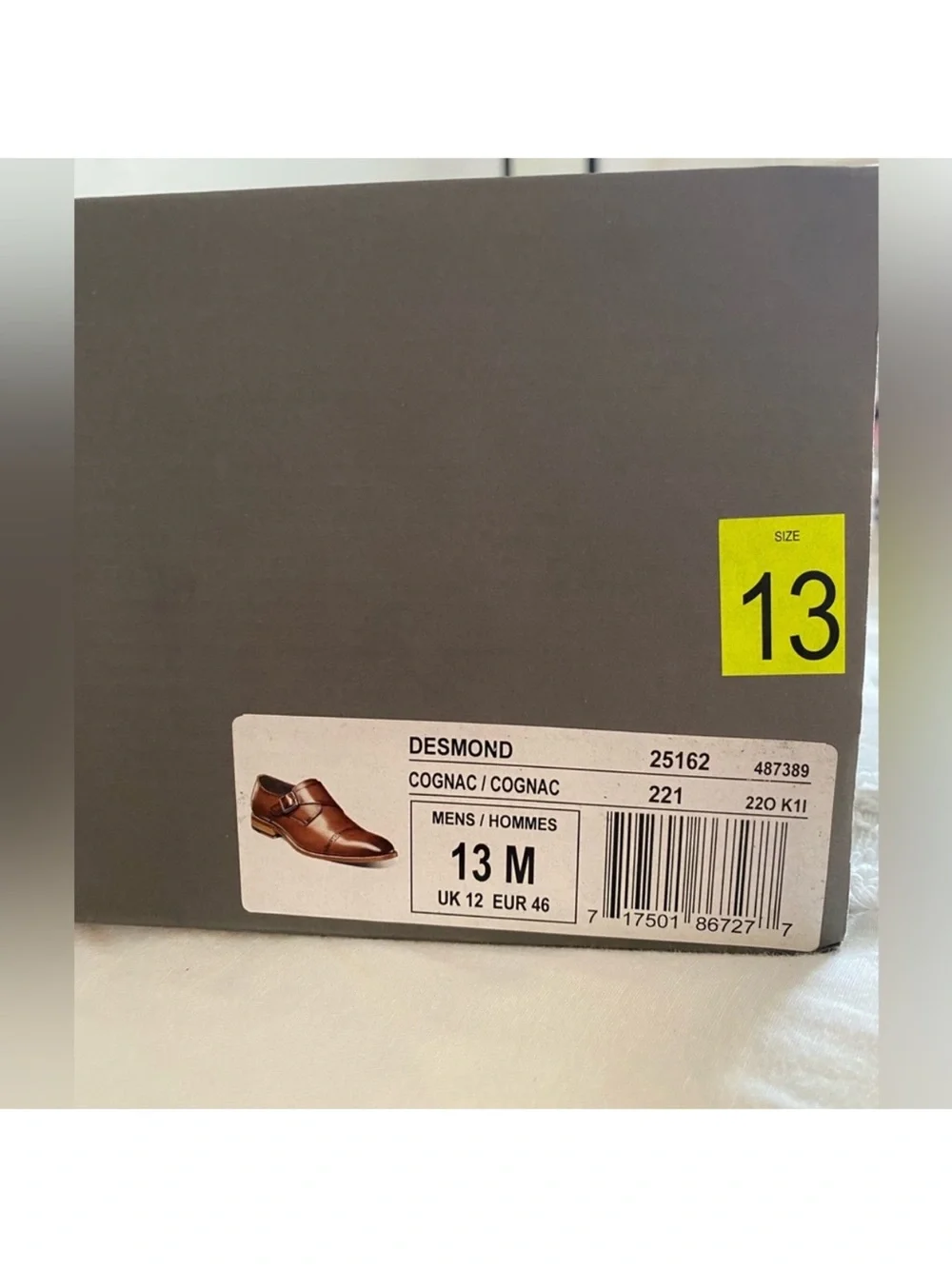 Stacy Adams Brown Single Monk Strap Cap-Toe Dress Shoes